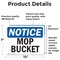 Signmission Mop Bucket, 10 in W x Rectangle, Vinyl Decal OS-2PACK-NS-D-710-L-14243 - alternate 4
